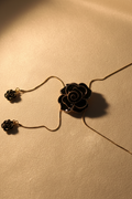 Black Rose Gold-Plated Necklace