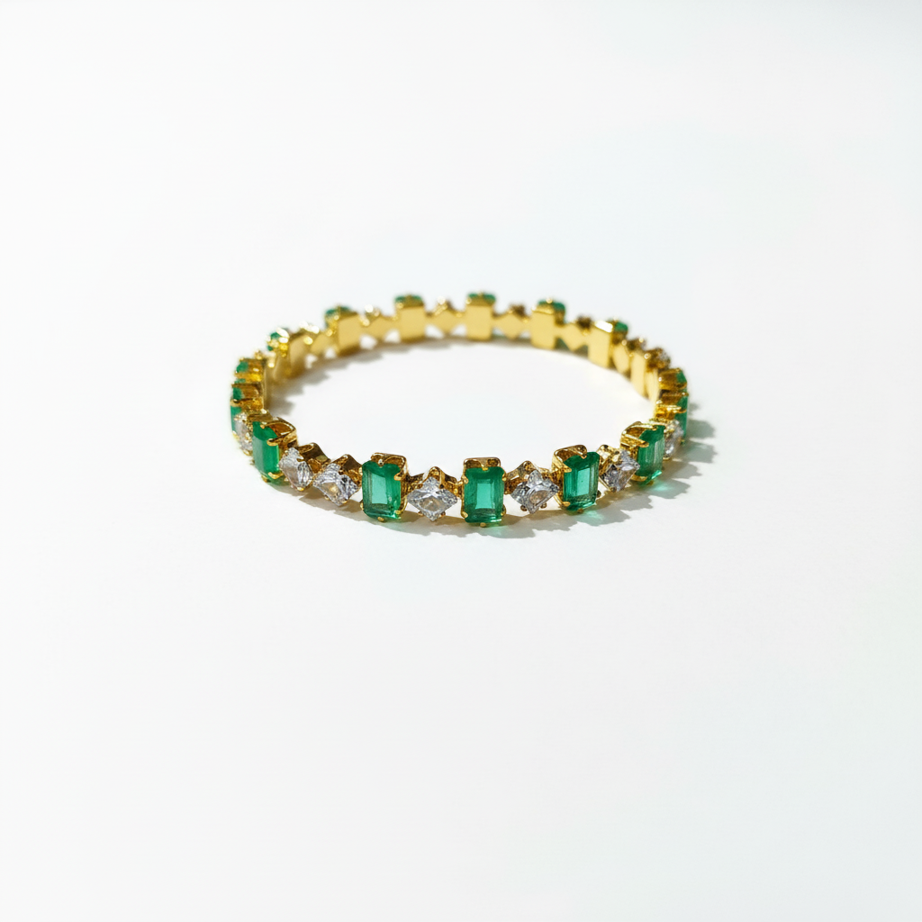 Emerald Green Crystal Bracelet