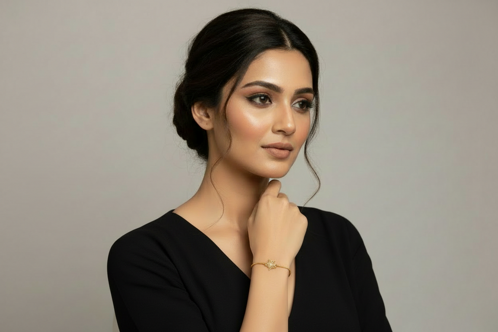 Gold Star Bracelet - Adjustable Chain